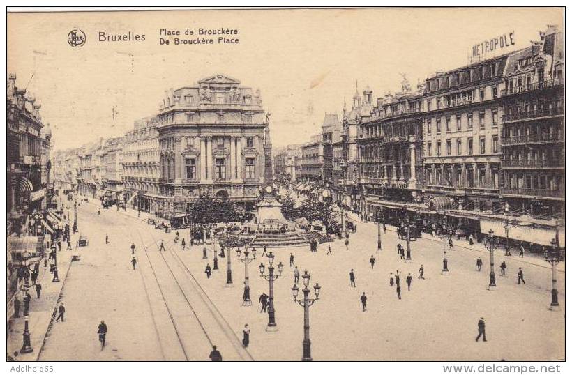 CPU44/ N° 167 Albert, Flamme Cheques Postaux Sur CPA Bruxelles - Vlagstempels