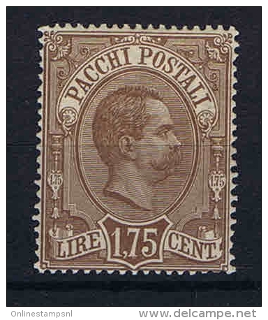 Italy:  Pacchi Postali 1884  Mi Nr 6 Sa 6 MH/* - Paketmarken