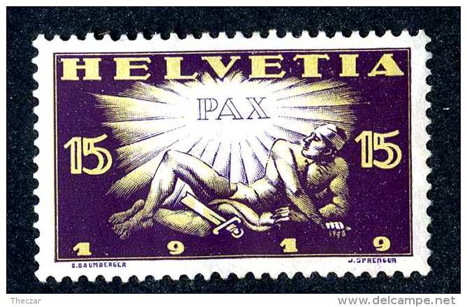 2435 Switzerland 1919  Michel #148  M*  Scott #192   ~Offers Always Welcome!~ - Unused Stamps