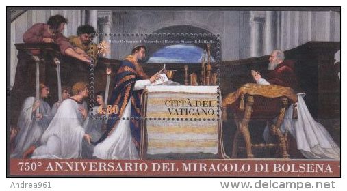 2013 - 750 Ann.Miracolo Di Bolsena Nuovo** - Unused Stamps