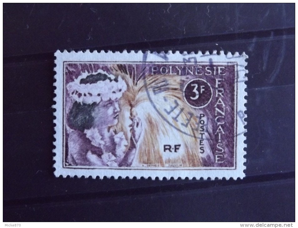 Polynésie N°28 Oblitéré Danseuse Tahitienne - Used Stamps