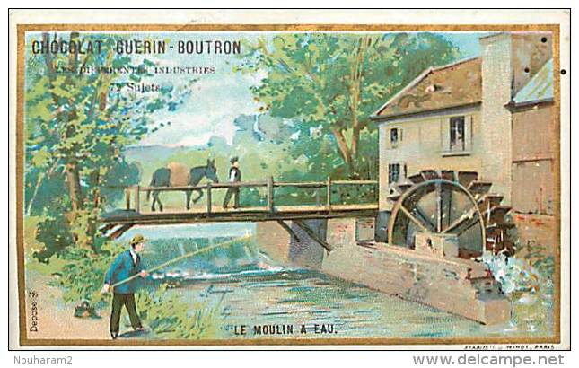 Chromos Réf. A 14-068. Guérin-Boutron   Le Moulin à Eau Meunerie - Guérin-Boutron