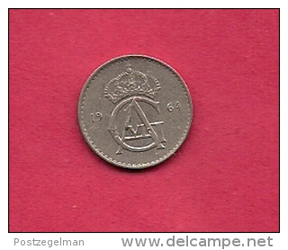 SWEDEN,  1964, Circulated Coin XF , 10 Ore, Copper-Nickel , KM 835, C2055 - Zweden