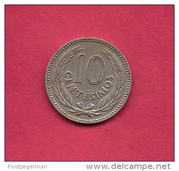 URUGUAY,  1953, Circulated Coin XF, 10 Centimes, Copper Nickel, KM 35, C2033 - Uruguay