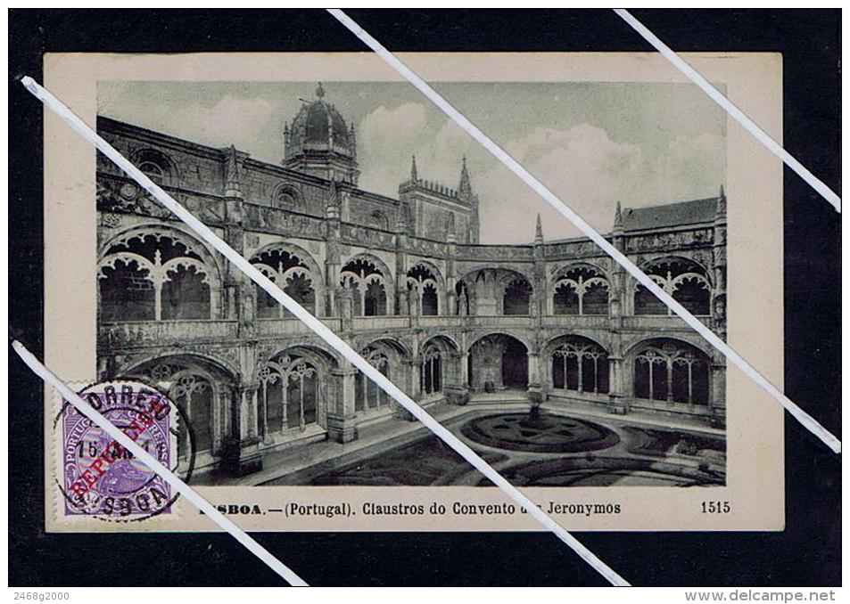 Jeronimos Convent Eglises Monuments Architecture Lisboa -1911 Portugal Postcards 5156 - Churches & Cathedrals