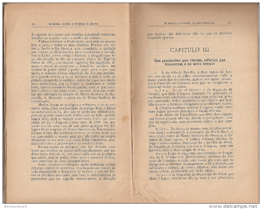 Leiria - Memória Sobre O Templo E Culto De Nossa Senhora Da Encarnação Por Tito De Sousa Larcher - Old Books