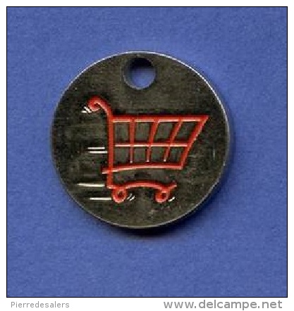 NC - Jeton De Caddie - ATAC - Supermarché - Logo Du Caddie Au Verso - Trolley Token/Shopping Trolley Chip