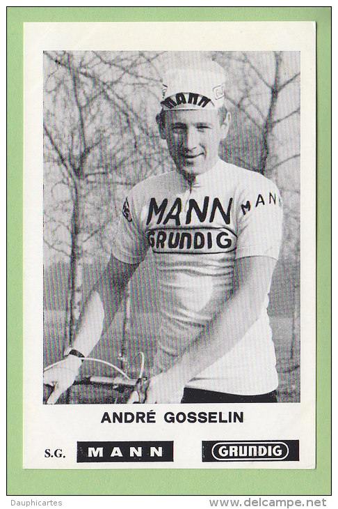 André GOSSELIN . 2 Scans. Mann Grundig - Cycling