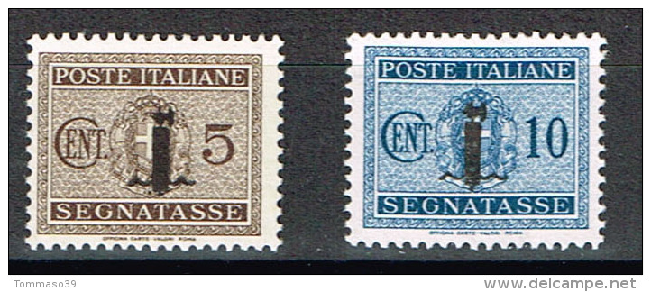 ITALIA - RSI - Segnatasse - Sass. 60, 61   - NUOVI (**) - Portomarken