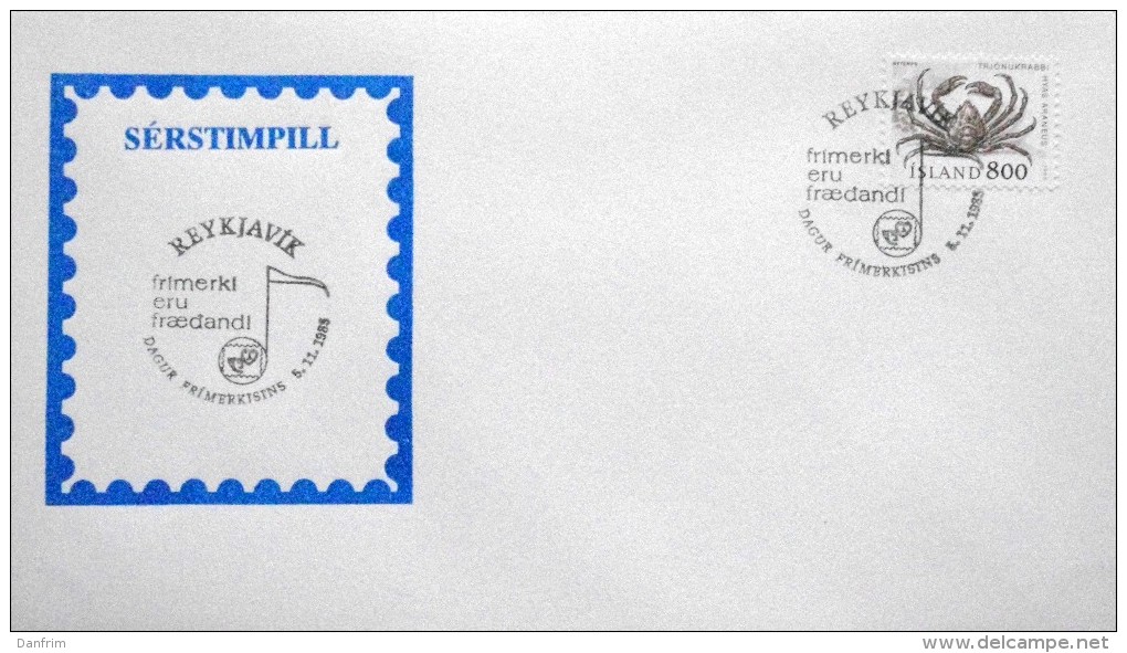 Iceland 1985 MiNr.637 Special Cancel Cover   ( Lot 3076 ) - Lettres & Documents