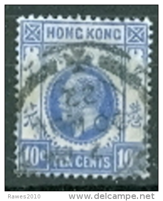 Grossbritannien Hongkong 10 C. Gest. Englischer König - Autres & Non Classés
