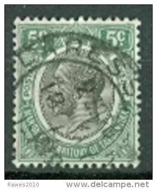Grossbritannien Tanganyika 5 C. Gest. Englischer König - Tanganyika (...-1932)