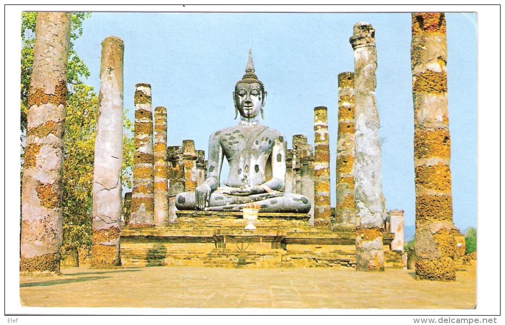 Bouddhisme:  Image Of  Budha  At Wat  Temple MAHA , Sukhothai , Thailand, TB - Bouddhisme