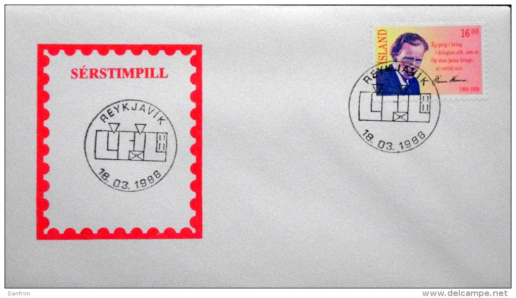 Iceland 1988   MiNr..680  Special Cancel Cover ( Lot 3044 ) - Lettres & Documents