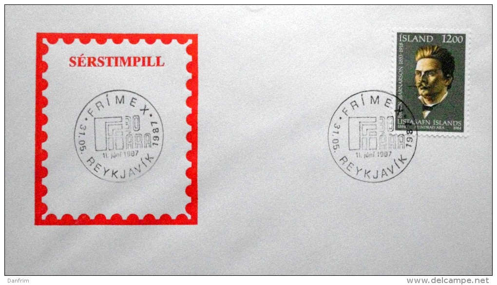 Iceland 1987   MiNr..622  Special Cancel Cover ( Lot 3048 ) - Lettres & Documents