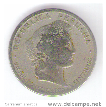 PERU 20 CENTAVOS 1921 - Perú