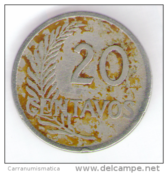 PERU 20 CENTAVOS 1921 - Peru