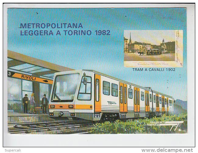 REF25.980  METROPOLITANA LEGGERA A TORINO 1982.TRAM A CAVALLI 1902 - Transports