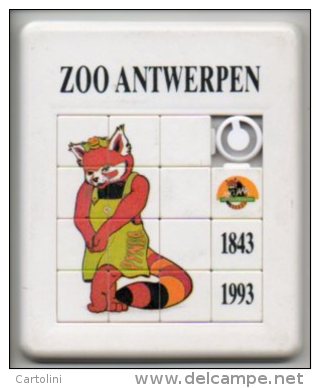 Zoo Antwerpen Anvers 150 Jaar 1993 Schuifraampje Spelletje Jouets - Obj. 'Souvenir De'