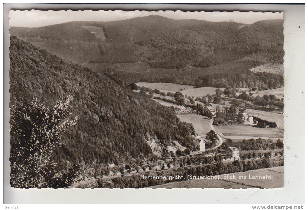 5970 PLETTENBERG - BAHNHOF, Lennetal, 1960 - Plettenberg