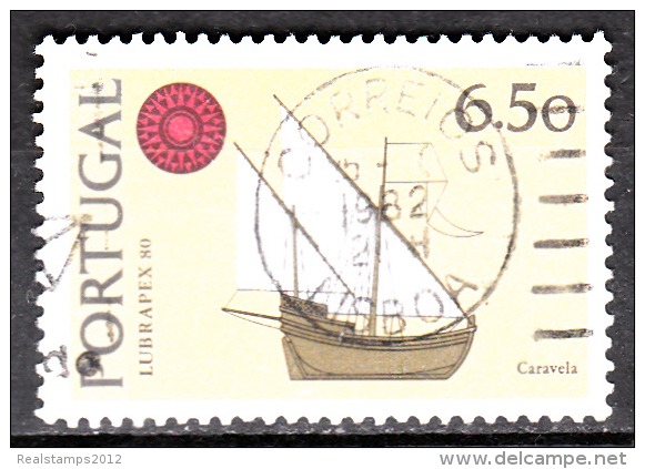 PORTUGAL - 1980,  Lubrapex 80.  6.50  (o)  MUNDIFIL  Nº 1492 - Oblitérés