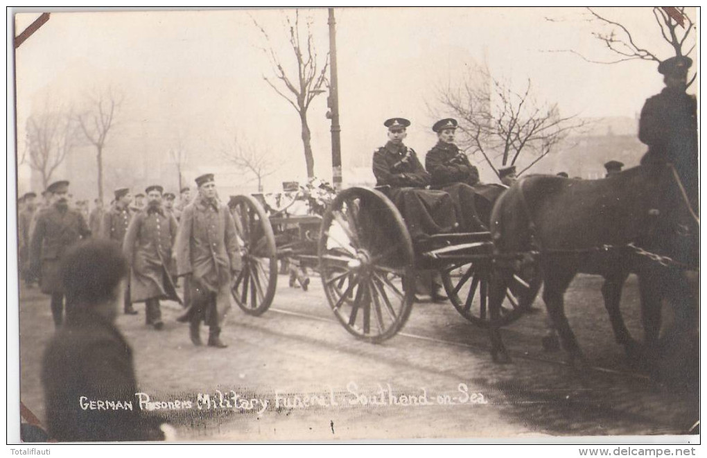 Southend On Sea On The Way To Cemetery German Prisoner POW Military Funeral 1917 Unused - Autres & Non Classés