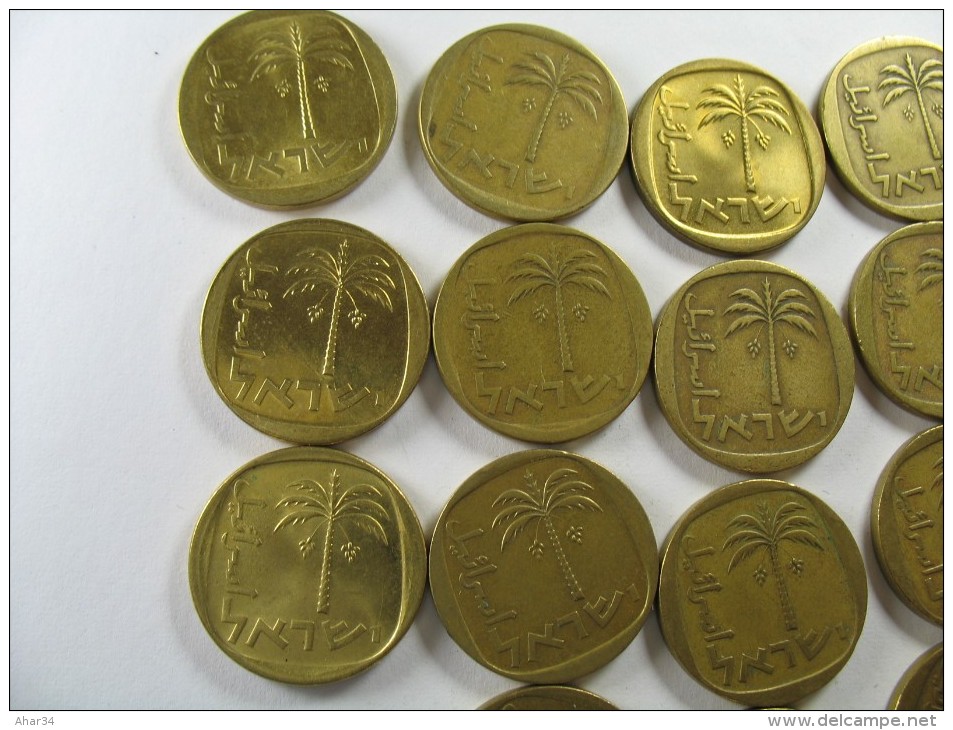 ISRAEL  SET  10 AGORA AGORAH AGOROT 1960-1977 18 COINS INCLUDE 1965 RARE COIN LOT 15 NUM 9