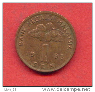 F3730 / - 1 Sen - 1993 -  Malaysia  Malaisie  - Coins Munzen Monnaies Monete - Malaysie