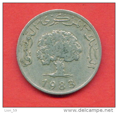 F3734 / - 5 Millim  - 1983  -  Tunisia Tunisie Tunesien Tunesie  - Coins Munzen Monnaies Monete - Tunesien