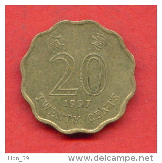 F3756 / - 20  Sents  - 1997  -  Hong Kong  , Hongkong     - Coins Munzen Monnaies Monete - Hong Kong