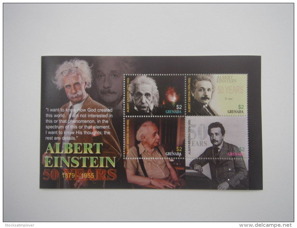 Grenada-Famous People-Nobel Prize Winner-Albert Einstein - Grenada (1974-...)