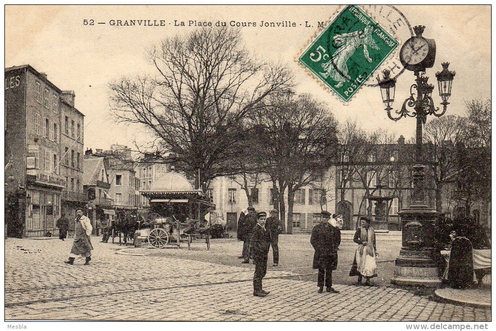 CPA  GRANVILLE  (50)   La Place Du Cours Jonville - Granville