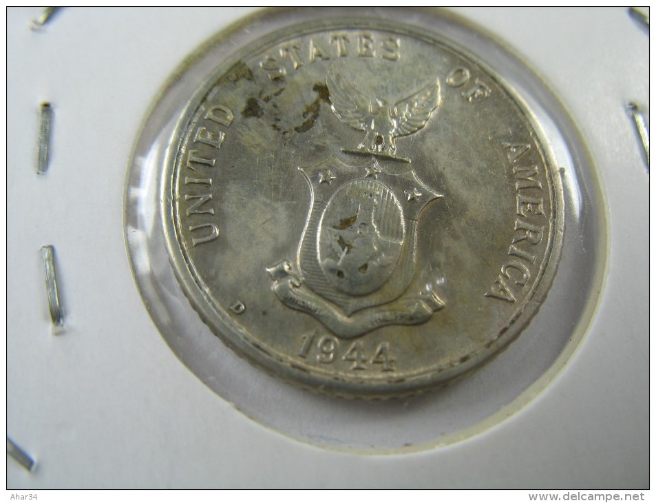 PHILIPPINES 20 CENTVOS 1944 SILVER  COIN LOT 15  NUM 11 - Philippines