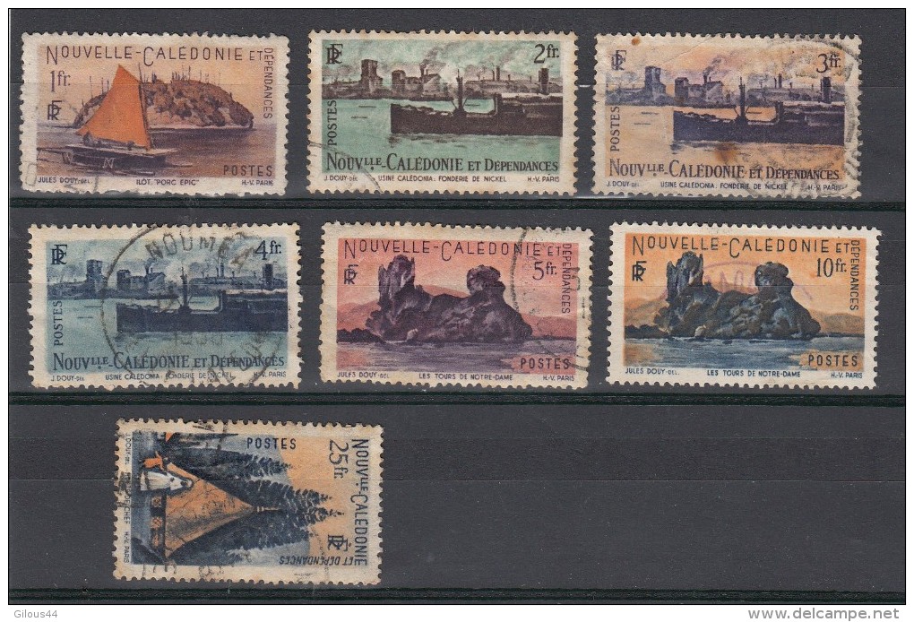 Nelle Caledonie  Série 1948  7 Valeurs - Used Stamps