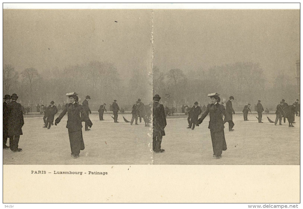 CPA( Sport Patinage A Glace)  PARIS Luxembourg  Patinage - Pattinaggio Artistico