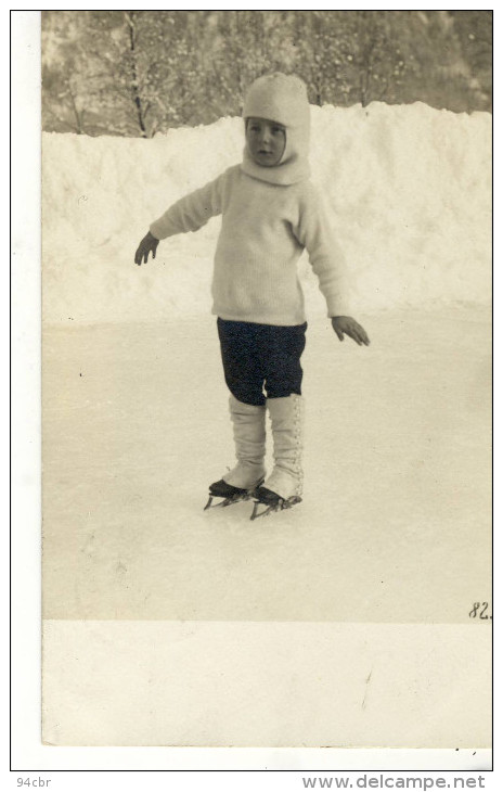 CPA( Sport Patinage A Glace)   Carte Photo - Pattinaggio Artistico