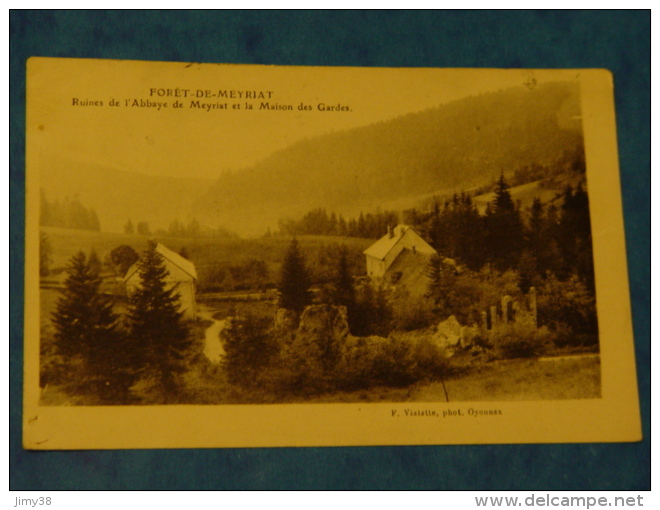 AIN-FORET DE MEYRIAT-RUINES DE L´ABBAYE DE MEYRIAT ET LA MAISON DES GARDES - Ohne Zuordnung