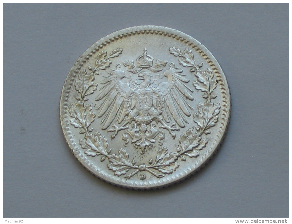 1/2 Mark 1915 D - Germany  - ALLEMAGNE - Deutsches Reich **** EN ACHAT IMMEDIAT ***** - 1/2 Mark