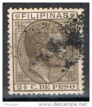 Sello 2 1/2 C. De Peso FILIPINAS, Colonia Española, Num 58 º - Filippijnen