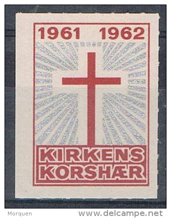 Sello Kirkens Korshaer 1961. Coro De La Iglesia, Label ** - Variedades Y Curiosidades