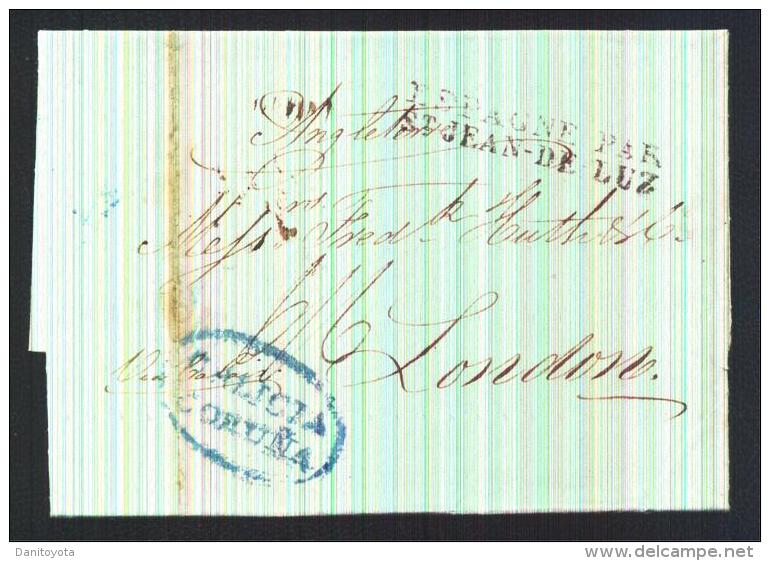 1832.- CORUÑA A LONDRES - ...-1850 Prephilately