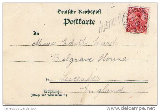 GRUSS AUS NEUKIRCHEN - SALTSBURG - AUSTRIA - POSTALLY USED 1900 - IN VERY GOOD CONDITION - Neukirchen Am Grossvenediger