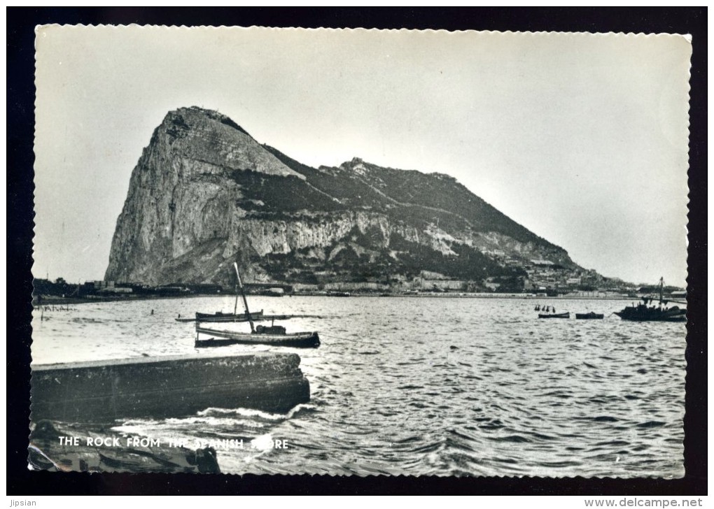 Cpsm De Gibraltar The Rock From The Spanish Shore     AVR12 - Gibraltar