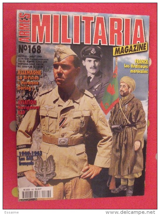 Revue Armes Militaria Magazine. Aviation. 1999. N° 168. (68 Pages). Tirailleurs Marocains - Waffen