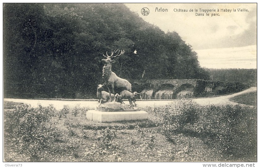 ARLON,  Château De La Trapperie Dans Le Parc  - 2 Scans - Habay