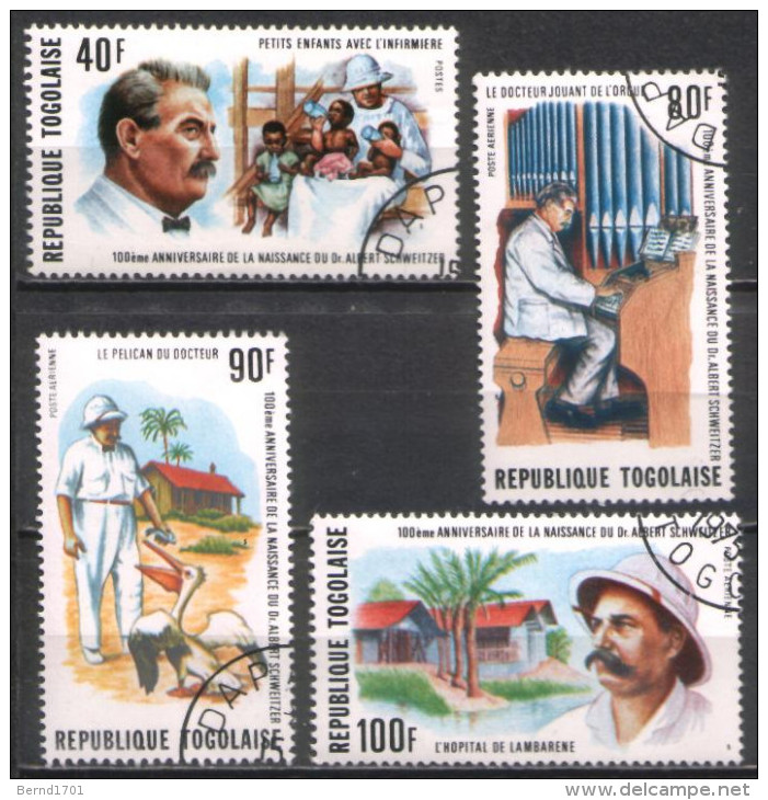 Togo - Mi-Nr 1118/1121 Gestempelt / Used (K456) - Albert Schweitzer