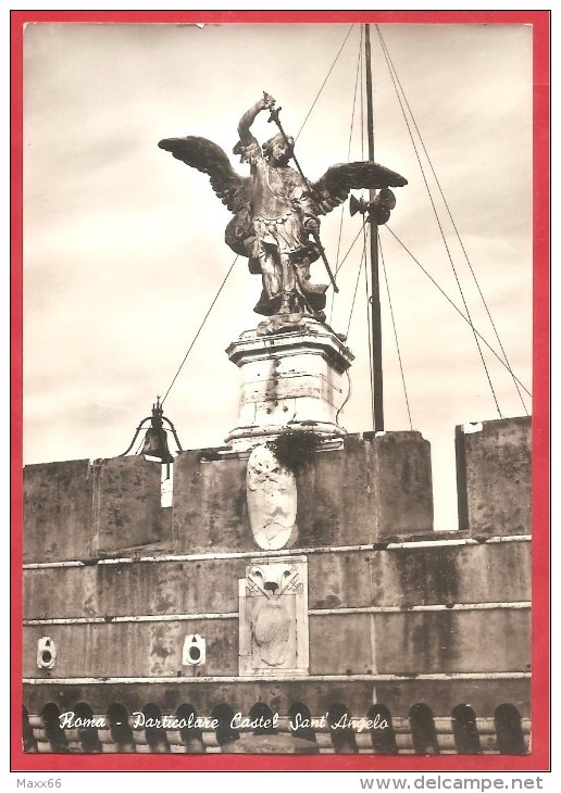 CARTOLINA VG ITALIA - ROMA - Castel Sant'Angelo - Particolare - 10 X 15 - ANNULLO ROMA 1960 - Sculture