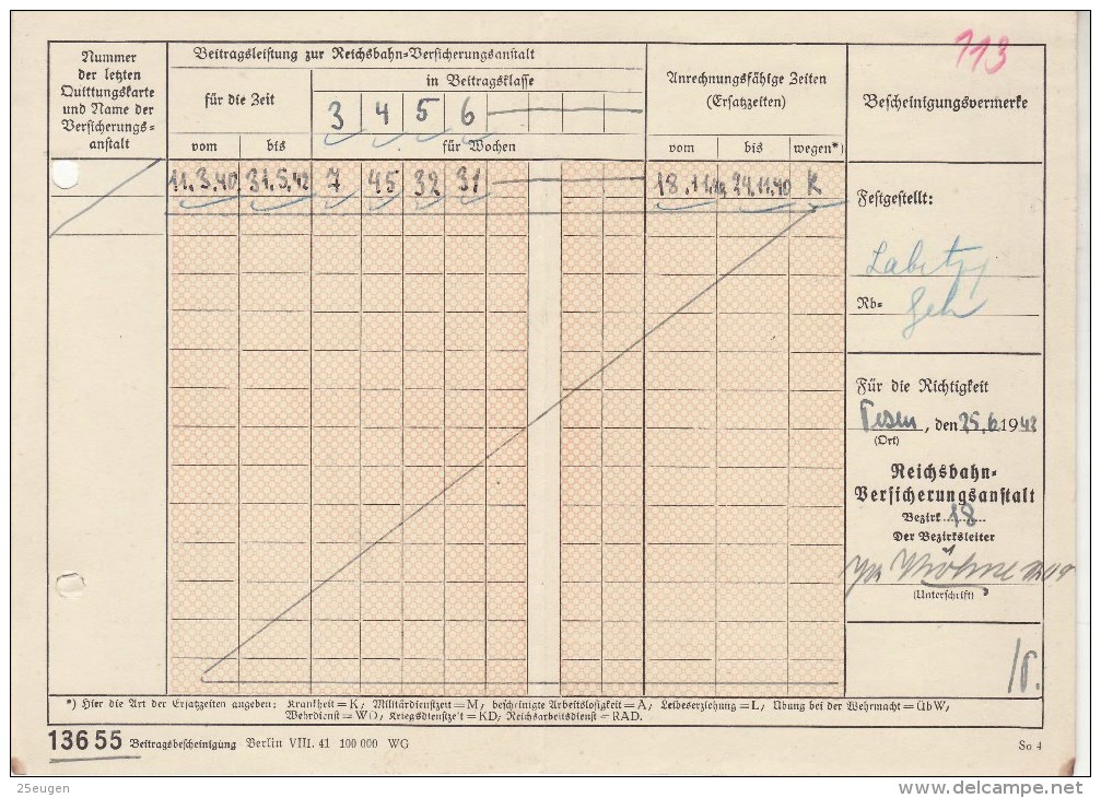 GREMAN OCCUPATION 1942  POSTCARD SENT FROM POZNAN - Otros & Sin Clasificación