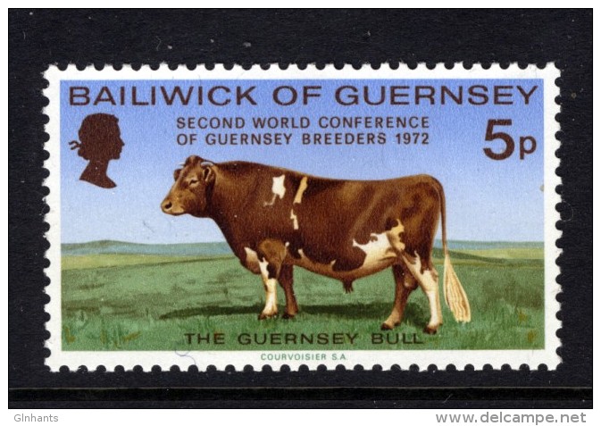 GUERNSEY - 1972 GUERNSEY BULL STAMP FINE MNH ** - Guernsey