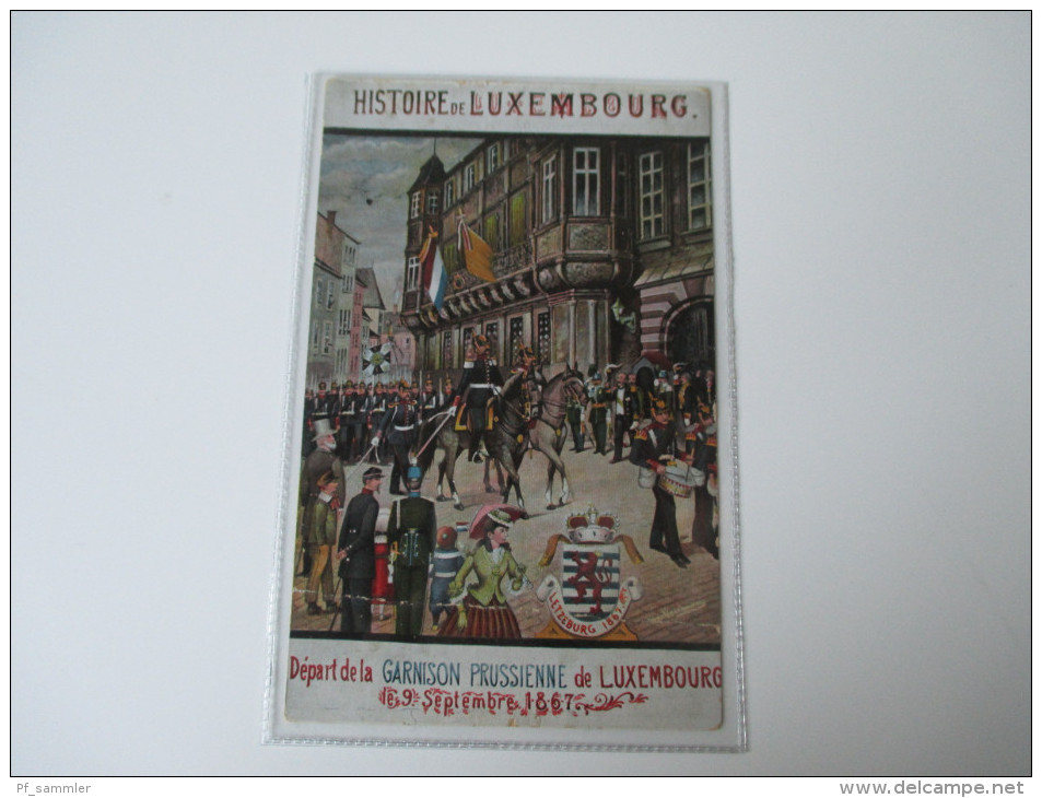AK Histoire De Luxembourg. Depart De La Garnison Prussienne De Luxembourg Le 9. Septembre 1867 (Cacao&Chocolat KWATTA) - Luxembourg - Ville